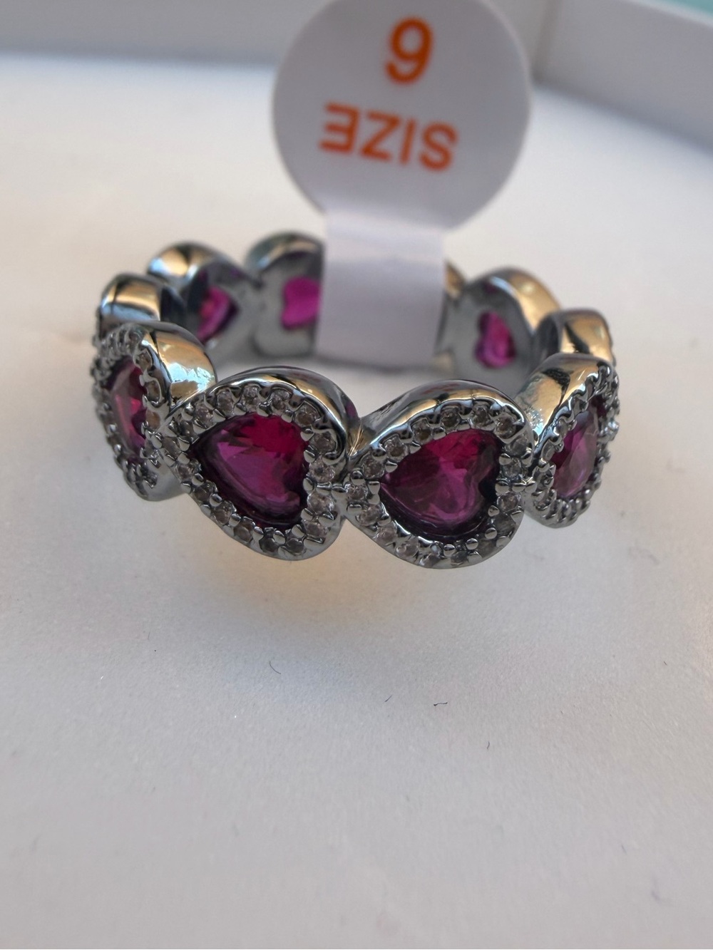 BP July birthday collection 2026 lab created Ruby on hematite plating